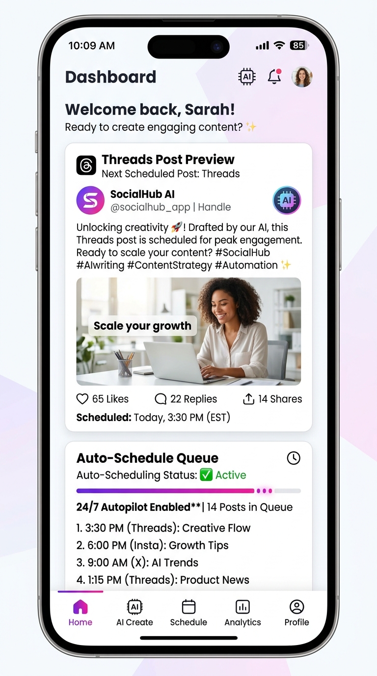 SocialHub Mobile App